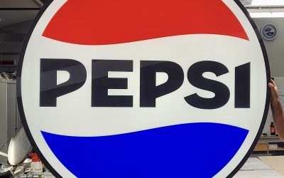 3D-Logo, Pepsi, Olympiapark München